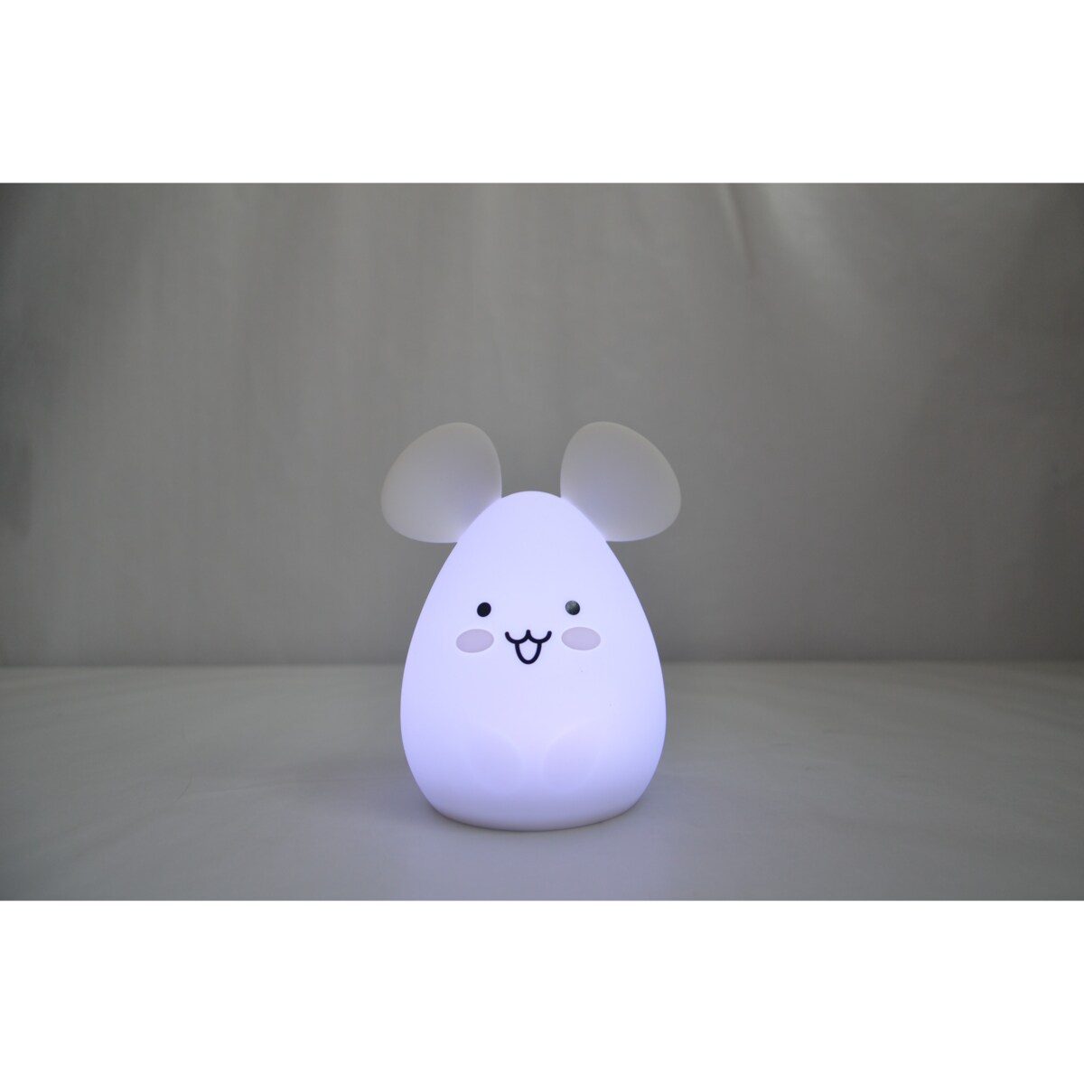 InnoGIO GIOmouse silikonowa lampka mysz LED dotykowa dla dzieci, 8 kolorów ładowana