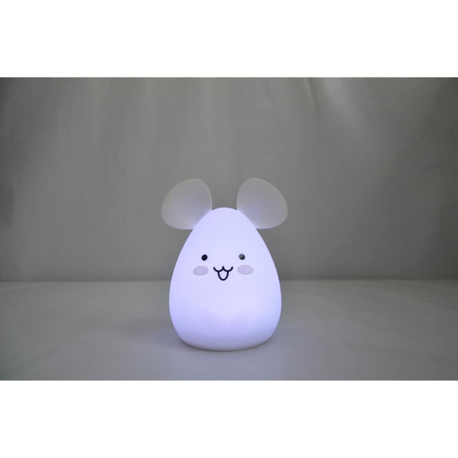 InnoGIO GIOmouse silikonowa lampka mysz LED dotykowa dla dzieci, 8 kolorów ładowana
