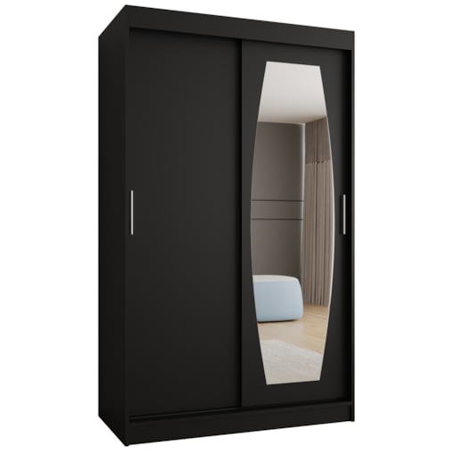 Szafa przesuwna ROSSA 120 czarny