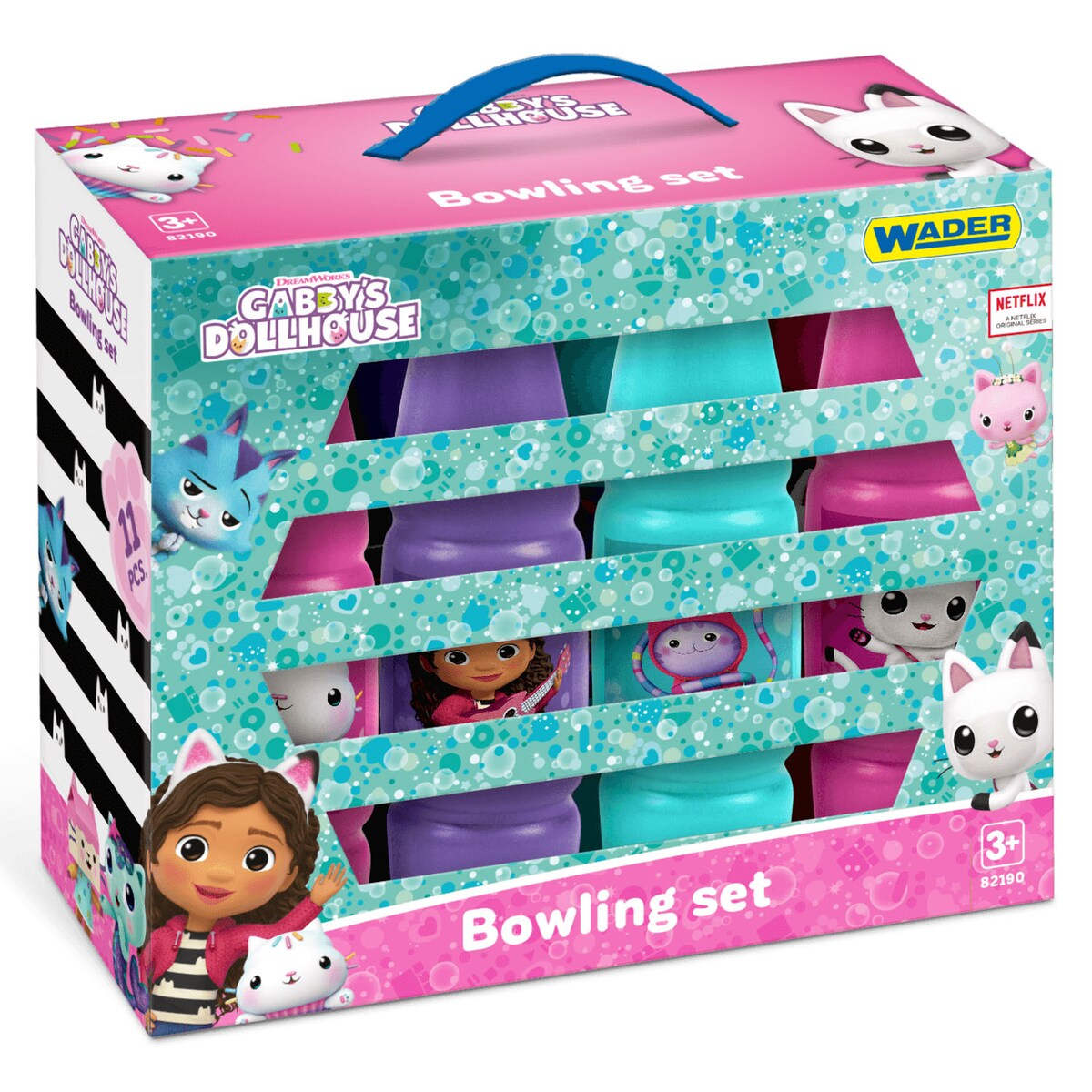 Gabby's Dollhouse kręgle w kartonie