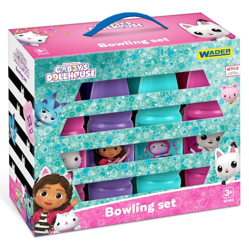 Gabby's Dollhouse kręgle w kartonie