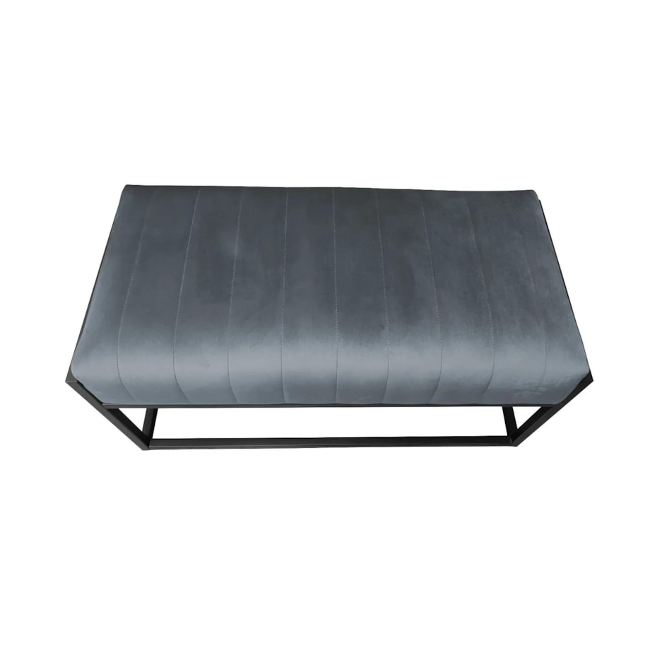 Ławka LILU BL VELVET ciemnoszara