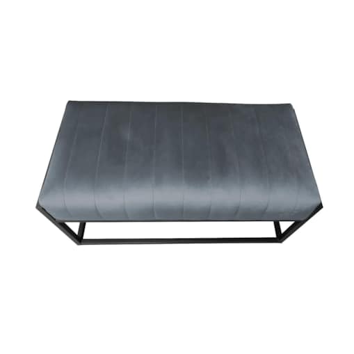 Ławka LILU BL VELVET ciemnoszara
