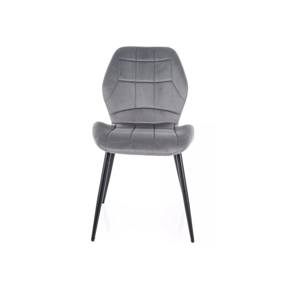 Krzesło tapicerowane JAKE VELVET szare