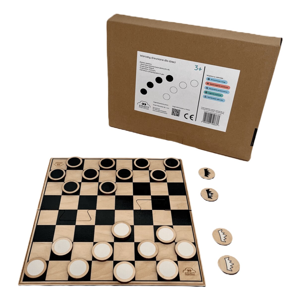 Warcaby drewniane dla dzieci