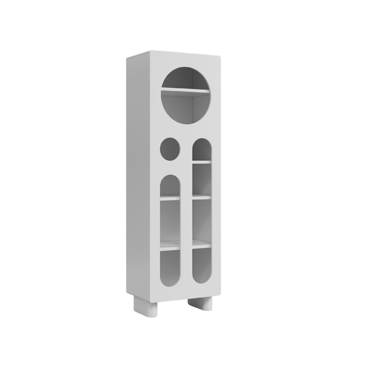 Nowoczesny regał z ażurowymi frontami Skandica OKO / szer. 60 cm