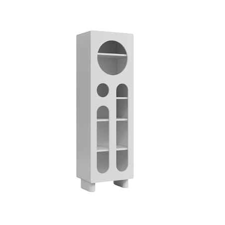 Nowoczesny regał z ażurowymi frontami Skandica OKO / szer. 60 cm