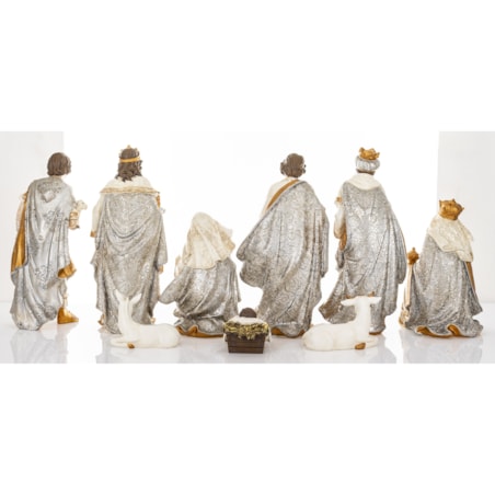 Dekoracja - szopka NATALE 9 postaci, 26x60x28 cm
