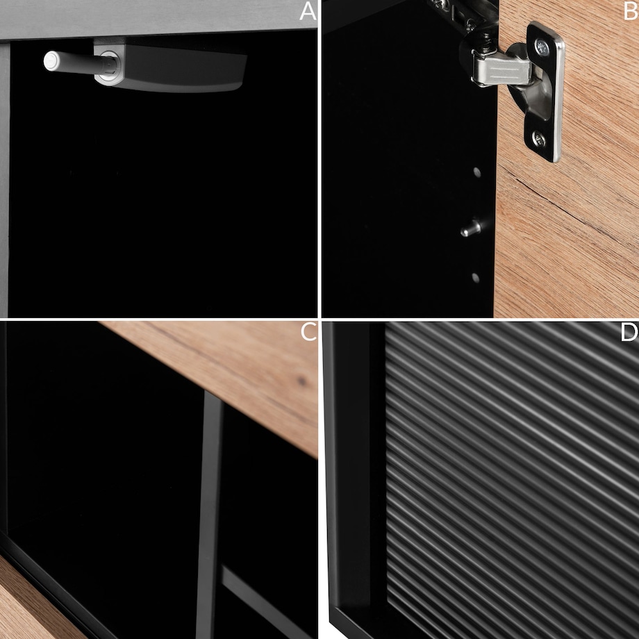 KONSIMO LOFTY Regał loft na wysokich nogach