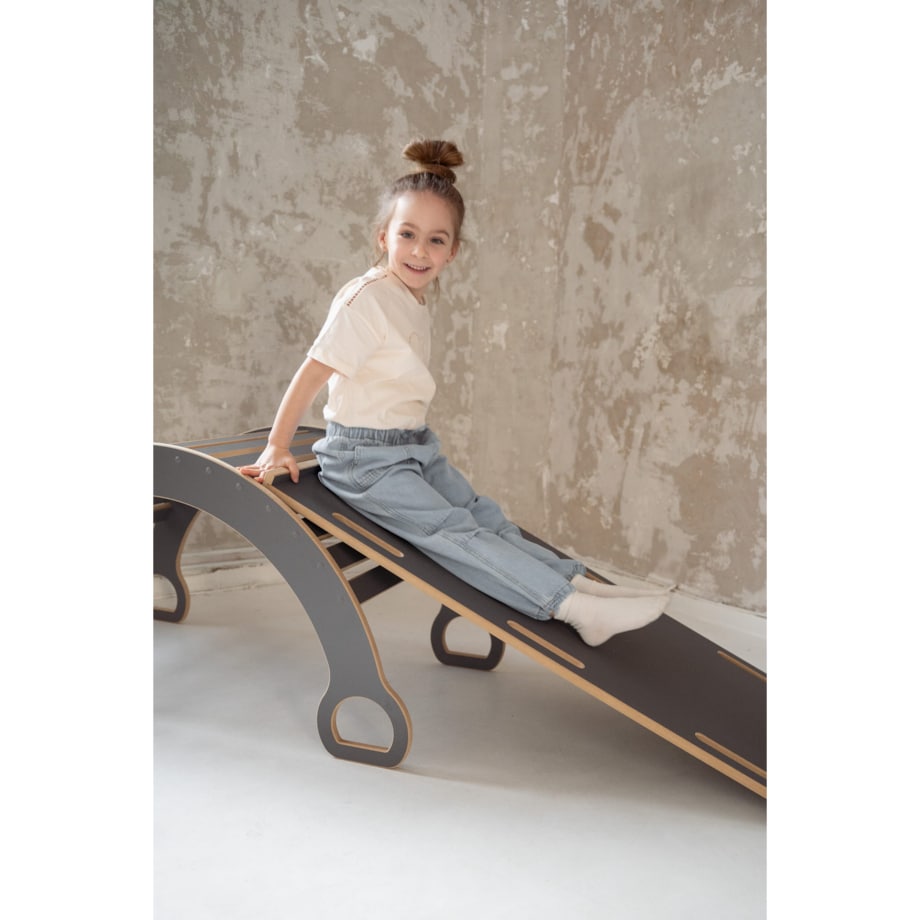 Zjeżdżalnia CHMURKI do DUŻEGO bujaka - szara