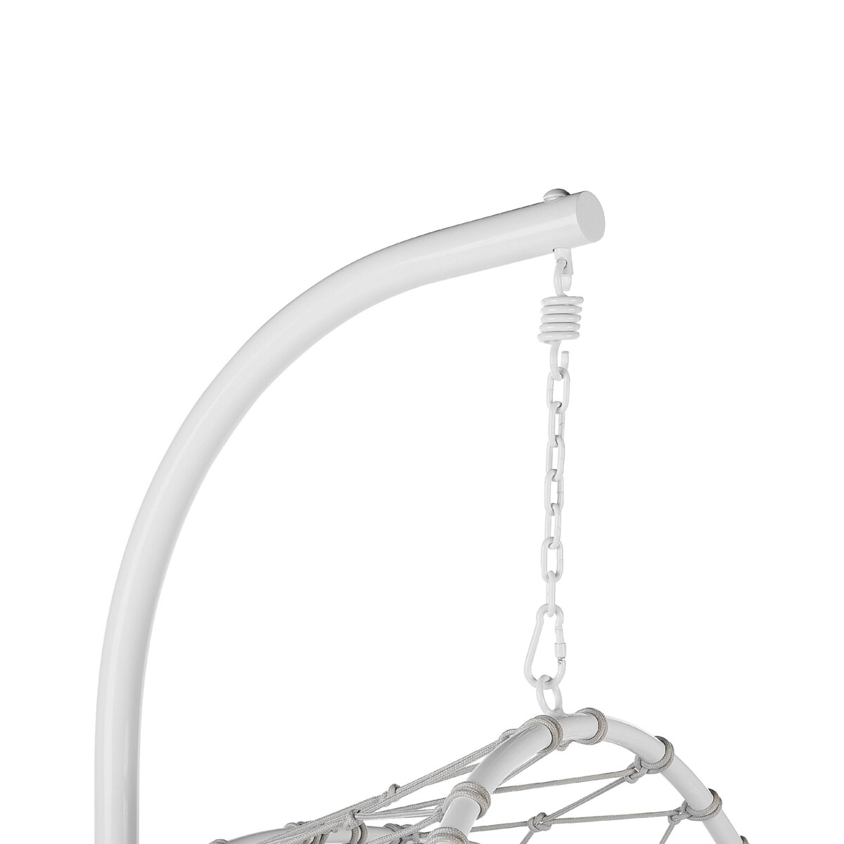 Fotel wiszący ze stojakiem biały ADRIA