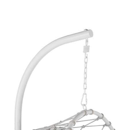 Fotel wiszący ze stojakiem biały ADRIA