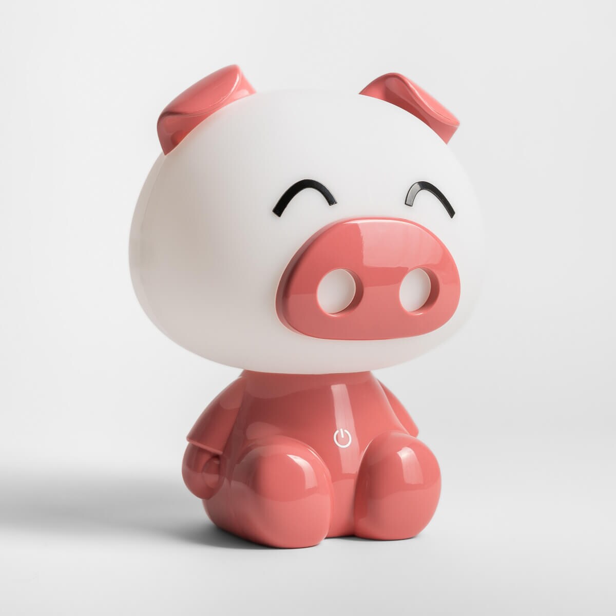 Lampka nocna dziecięca na stolik Pig KDR-603B-PK Zumaline LED 3W 4000K biała różowa