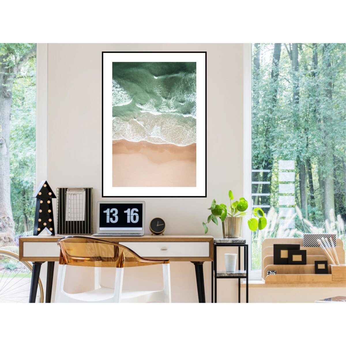 Poster Story, Plakat, Obraz - Zielone Fale, wymiary 70 x 100 cm