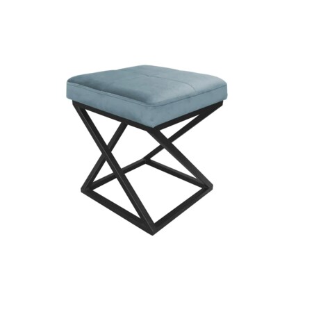 Pufa ZAZU 2 BL VELVET szara