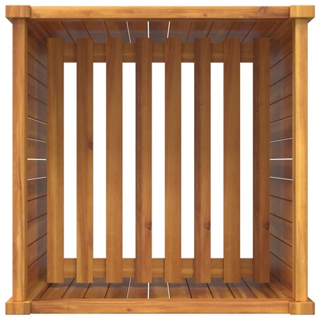 vidaXL Donica ogrodowa z wyściółką, 50x50x75 cm, lite drewno akacjowe