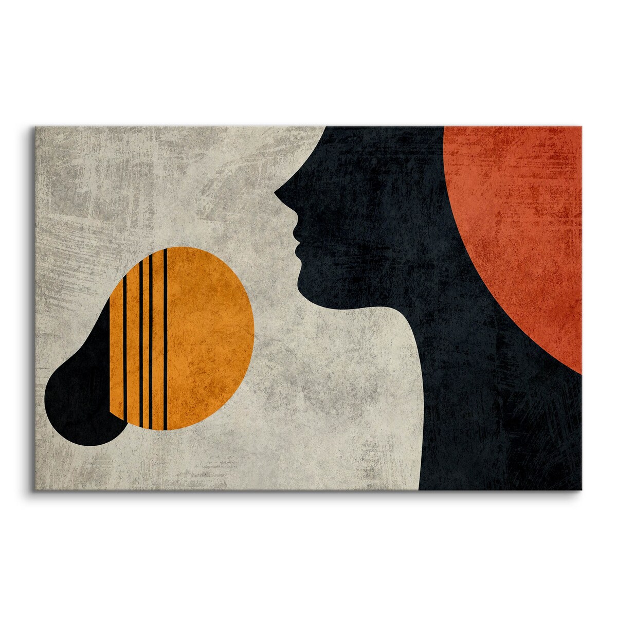 Obraz Na Płótnie Do Salonu Abstrakcyjna Twarz Styl Boho Portret 120x80cm