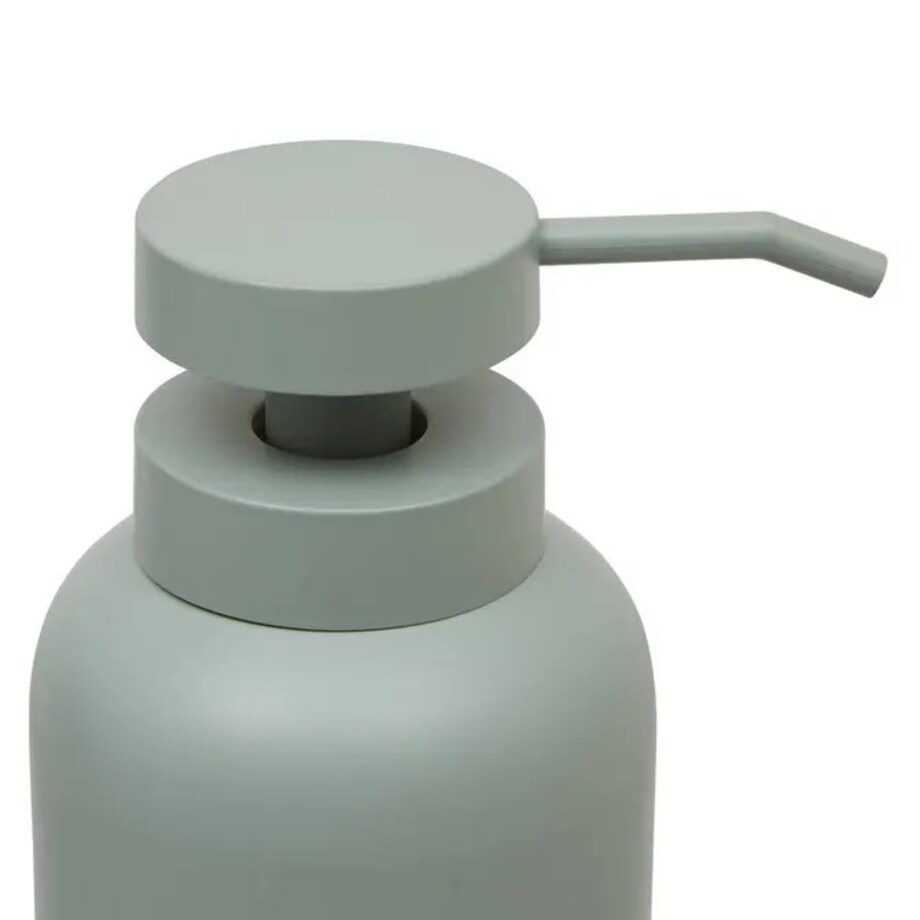 Dozownik na szampon, poliresing, szaro-miętowy, 500 ml