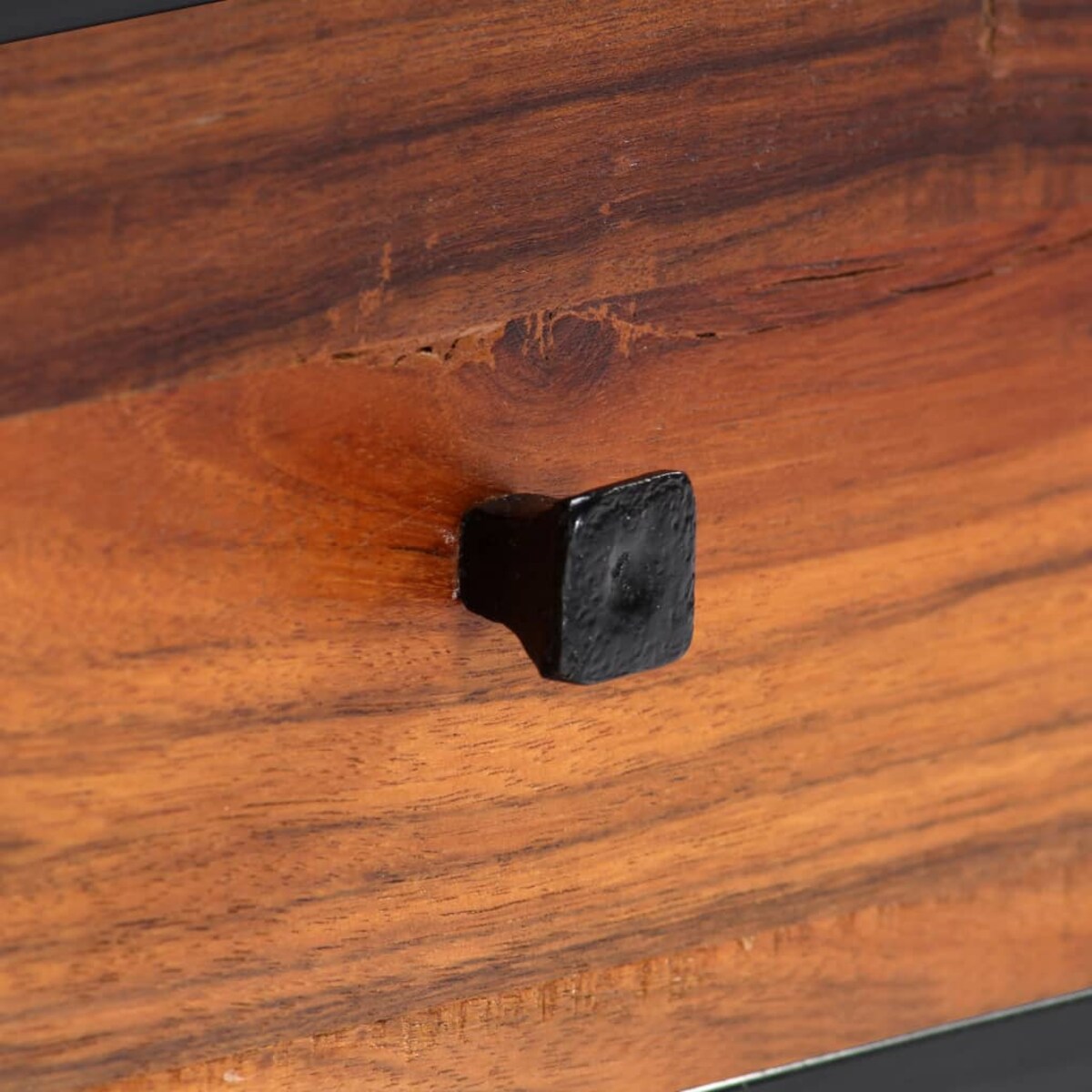 vidaXL Szafka pod TV, 120x30x40 cm, lite drewno odzyskane i stal