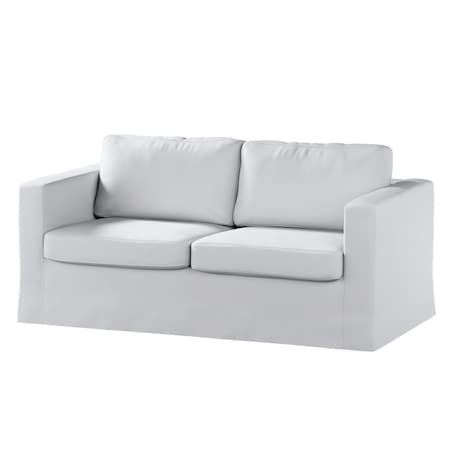 Pokrowiec na sofę Karlstad 2-osobową nierozkładaną długi, biała bukla, 165 x 89 x 64 cm, Boucle Teddy