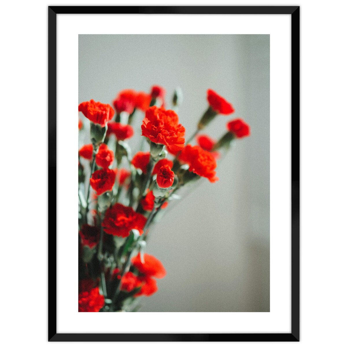 Ramka na zdjęcia 60x80 cm czarna rama MDF z plexi do powieszenia pion poziom klasyczna ramka prostokątna