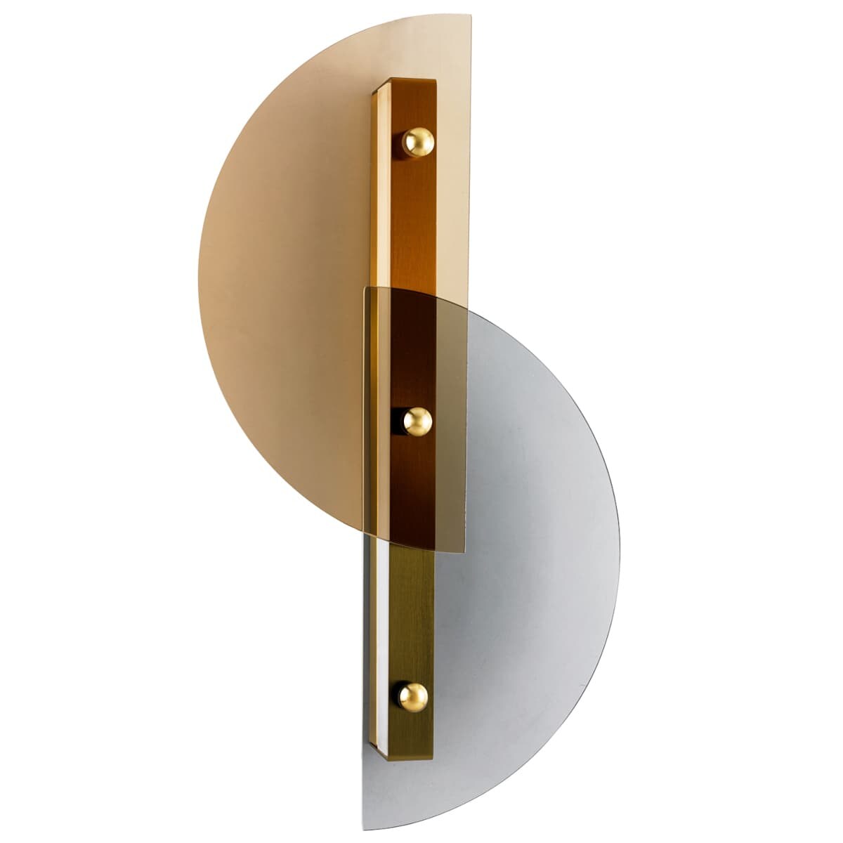 Kinkiet ścienny Arco ST-10335W Step LED 1,8W 3000K szklane półkola złote