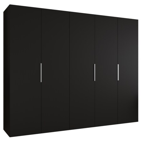 Szafa uchylna otwierana MARBELLA 1 250 wys. 202 cm Czarny + u. Kaszmir