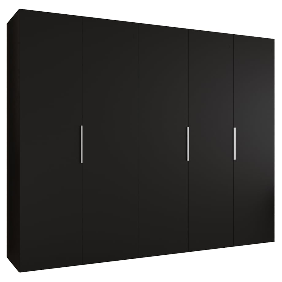 Szafa uchylna otwierana MARBELLA 1 250 wys. 202 cm Czarny + u. Kaszmir