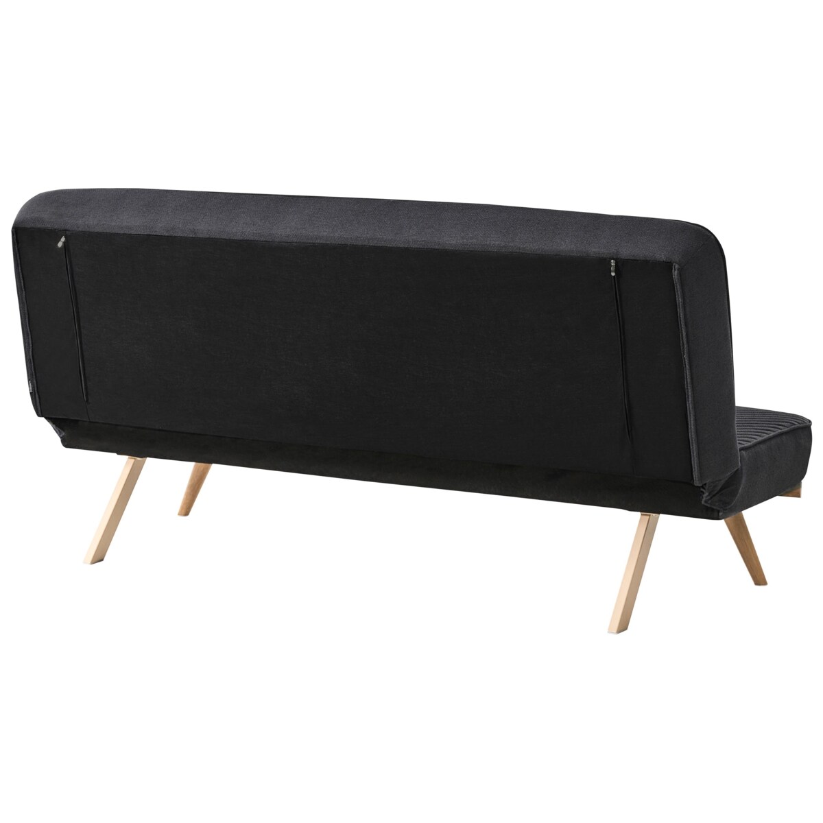 Sofa rozkładana dla 2 osób KALFAFEL Czarny