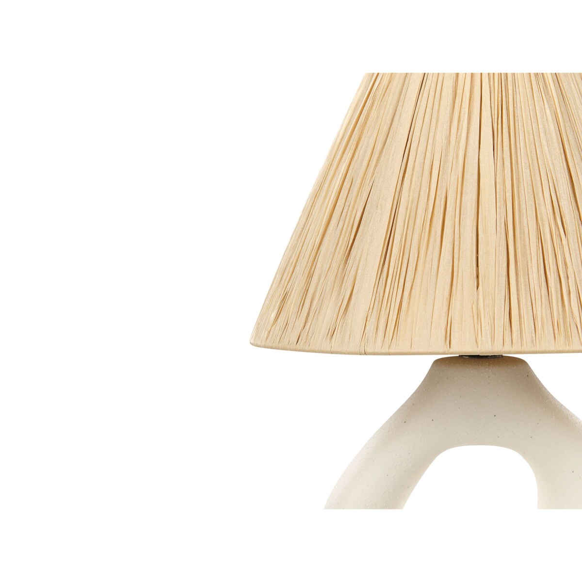 Lampa stołowa ceramiczna biała BARBAS