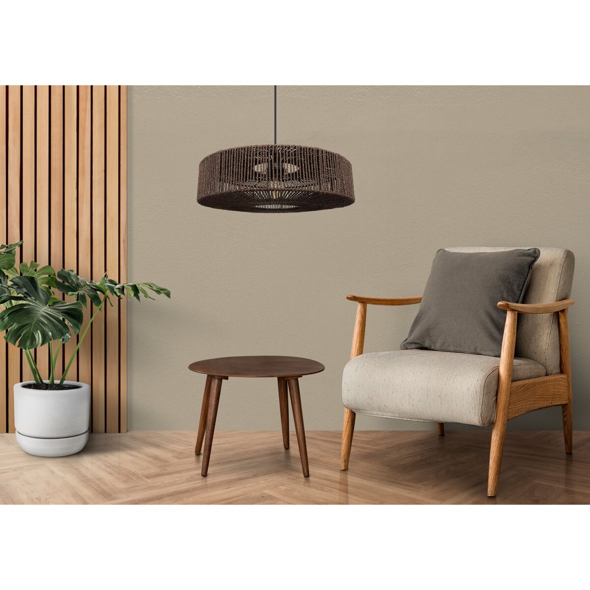 Lampa Wisząca Boho APP1295-1CP Brązowa