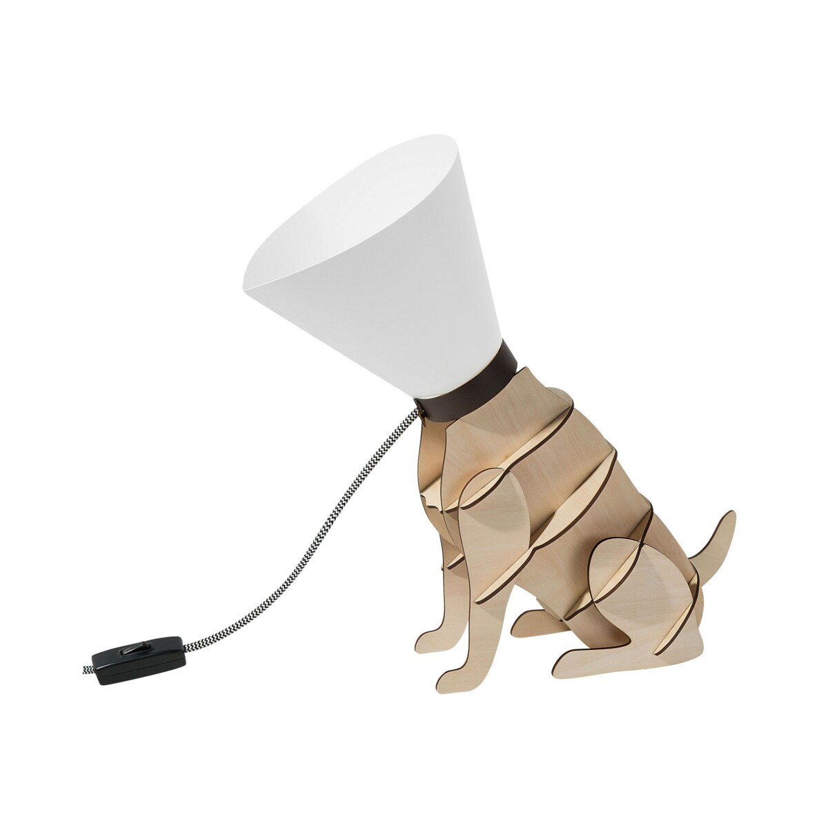 Lampa stołowa jasne drewno ISNA