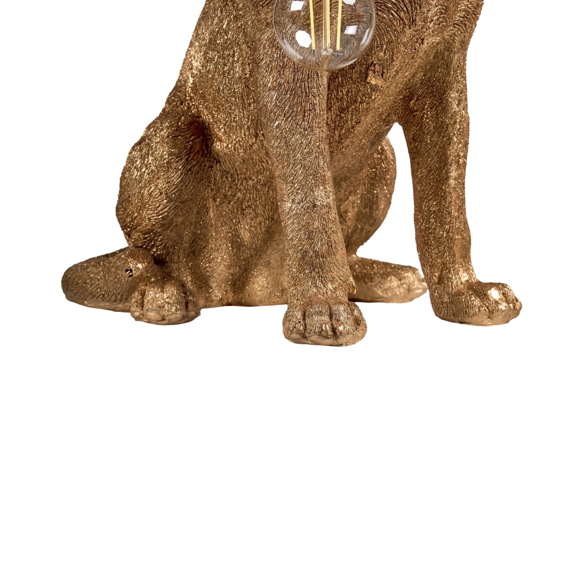 Lampa stołowa Pies MARLEY Złoty