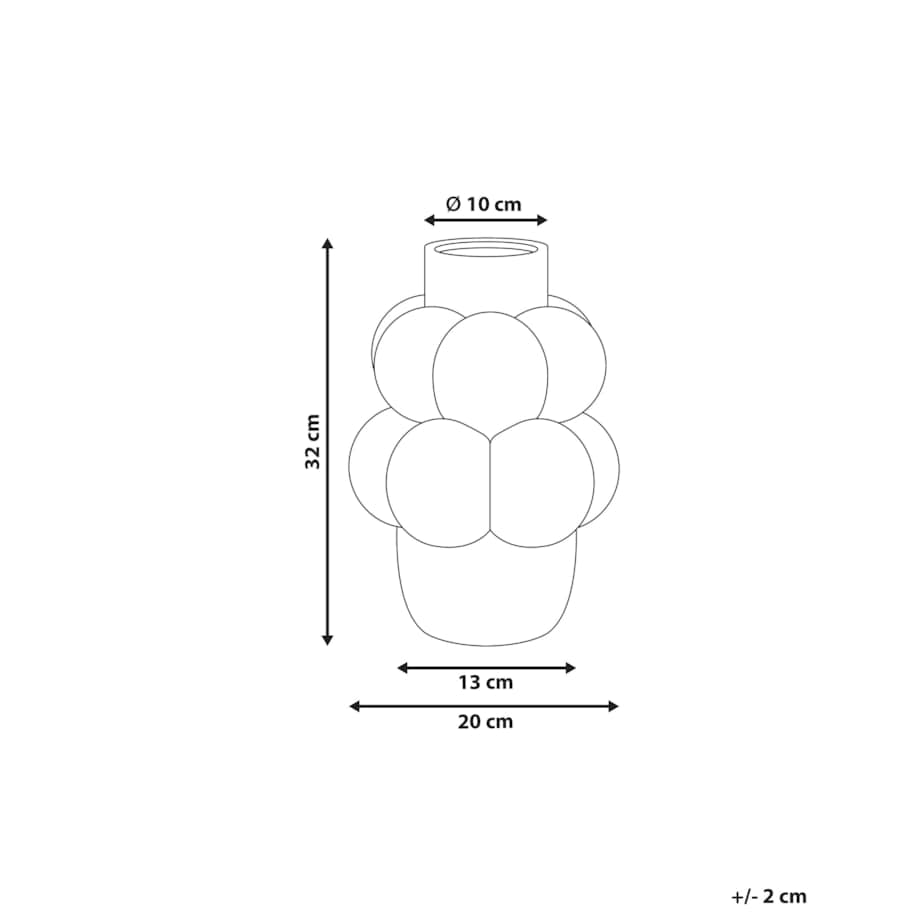 Kamionka Wazon na kwiaty 32 cm Biały VIMBA