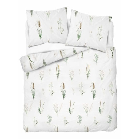 Pościel bawełniana 200x220 cm Kłosy na białym tle wiosna
