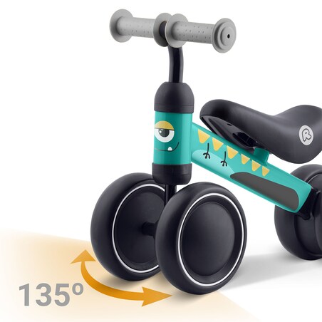 Rowerek biegowy Ricokids RK-606 trójkołowy jeździk dla dzieci lekki solidny Dino