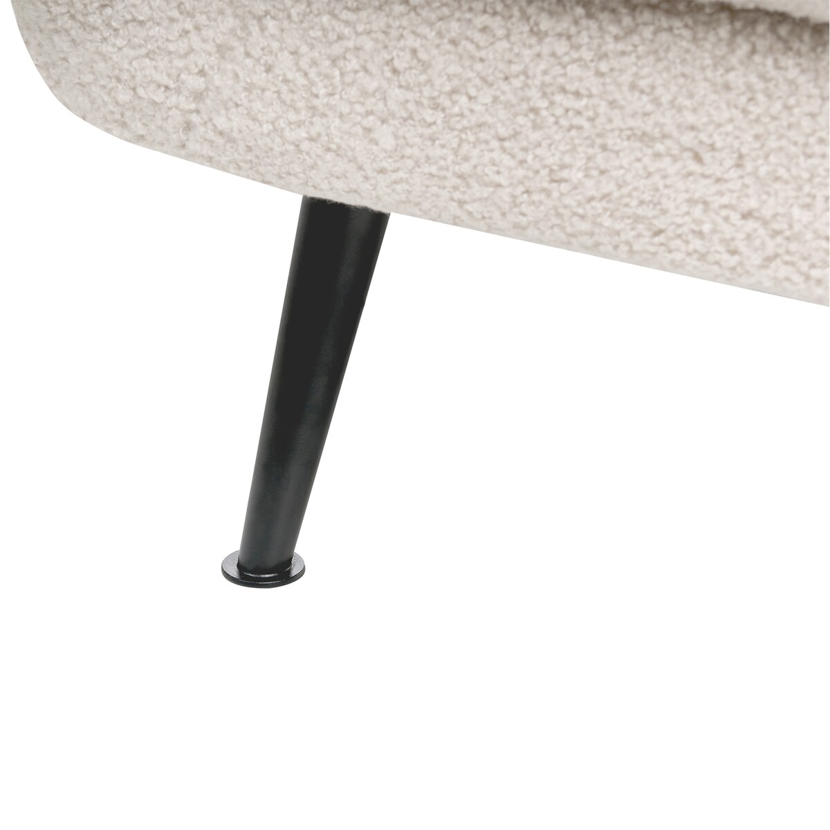 Sofa dla 2 osób EIBY Boucle Beżowy