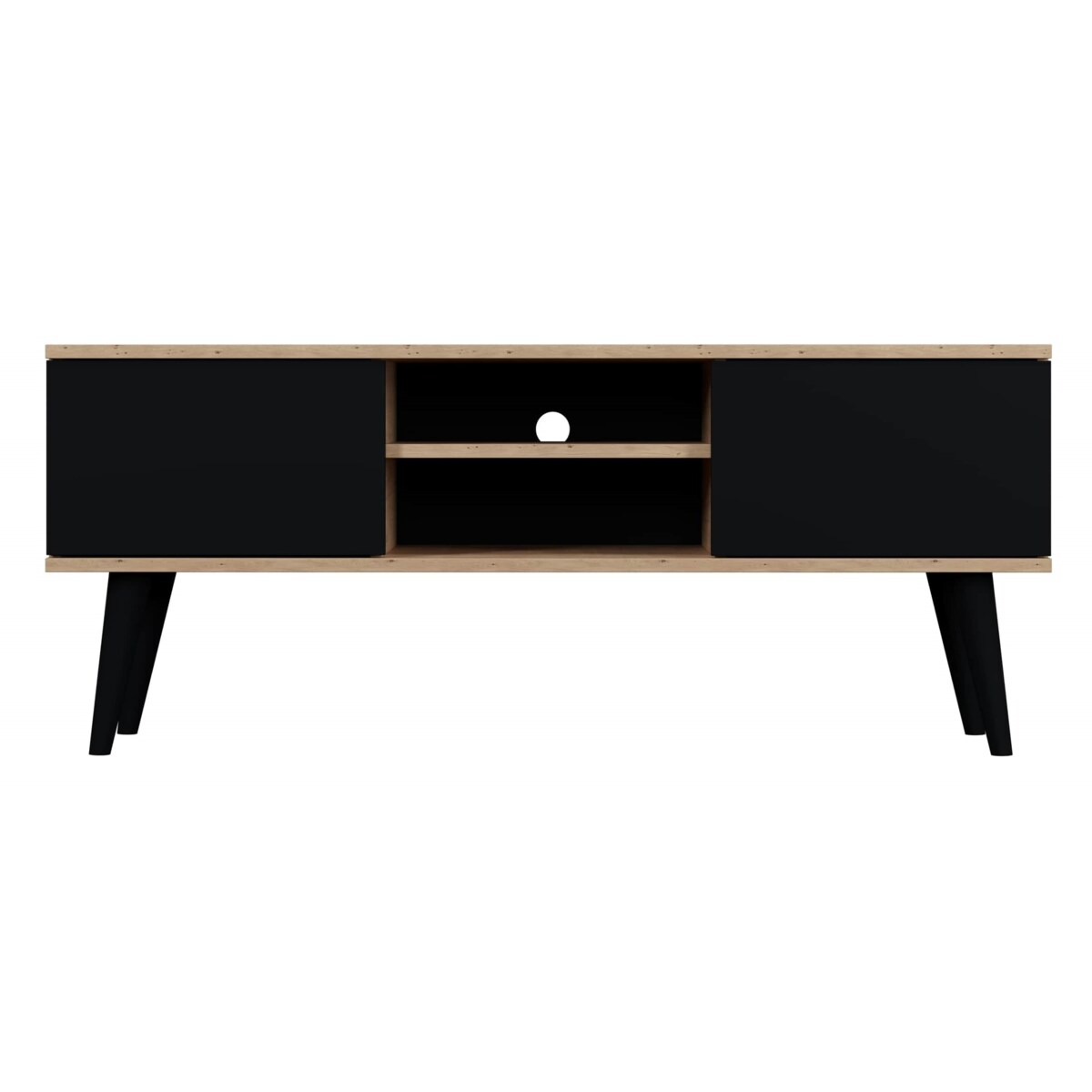 Szafka RTV Toronto 120 dąb artisan & czarny