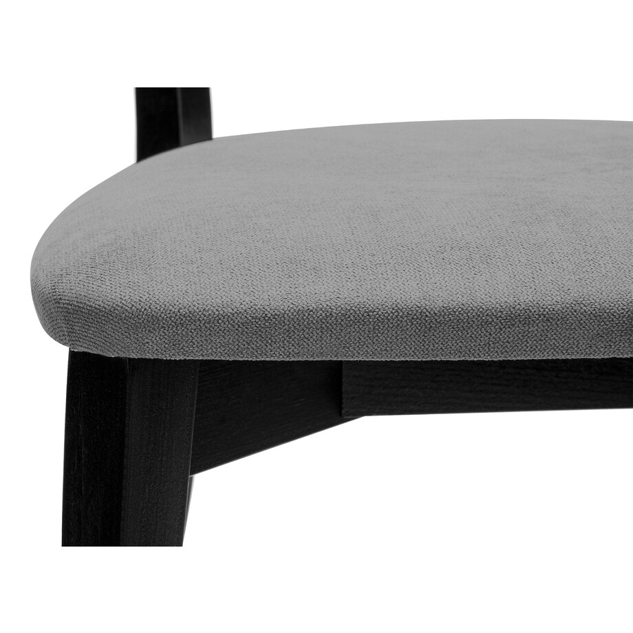 KONSIMO VINIS nowoczesne krzesła drewniane 2 sztuki w kolorze szarym