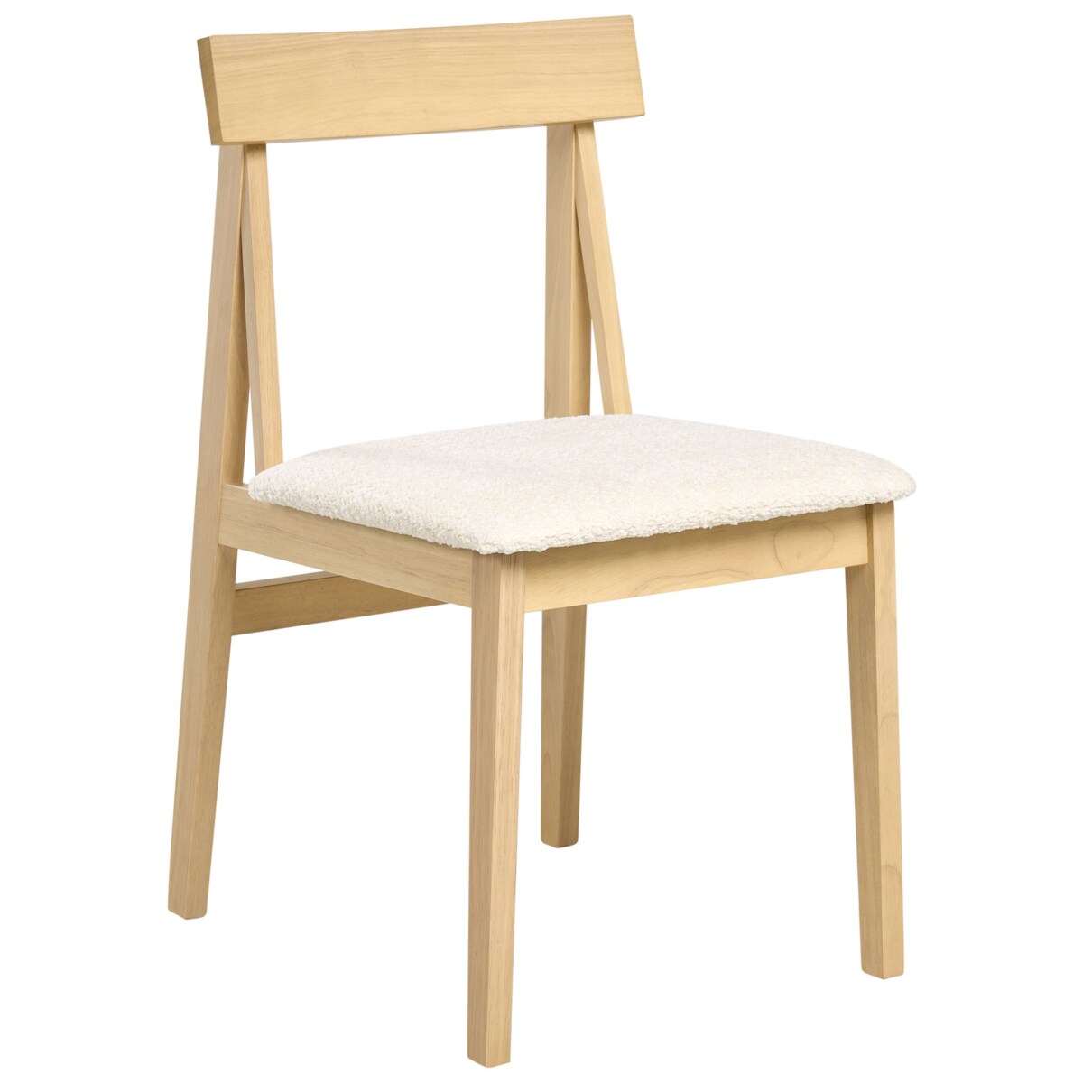 Zestaw 2 krzeseł do jadalni ISLE Drewno Jasny brąz/ beżowy