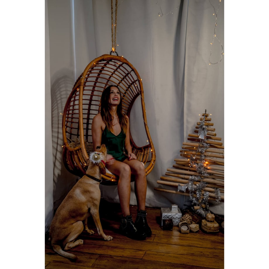 WISZĄCY FOTEL HUGO NATURALNY