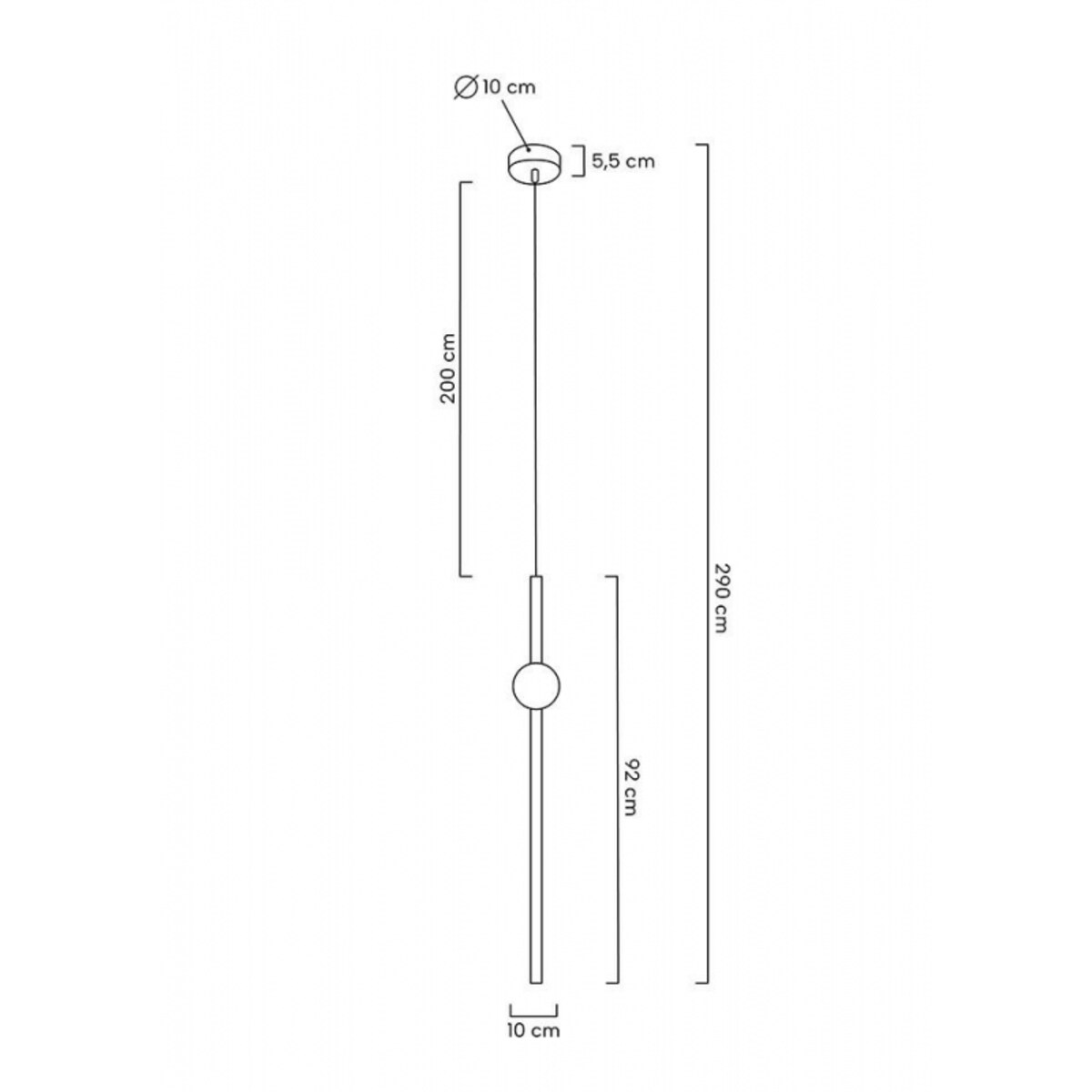 Lampa wisząca Libra 90 IN MSE010100222 biała złota