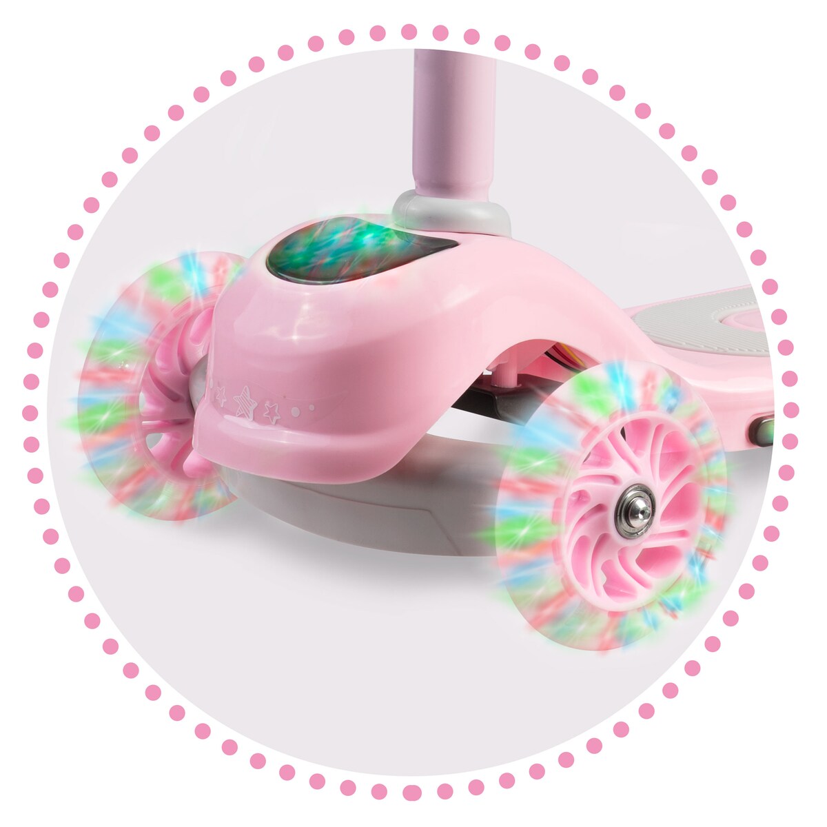 Hulajnoga trójkołowa dla dzieci Ricokids Piko różowa