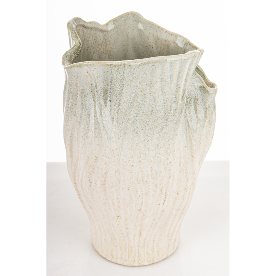 Wazon ceramiczny 25x16x15 cm VAZA beżowy