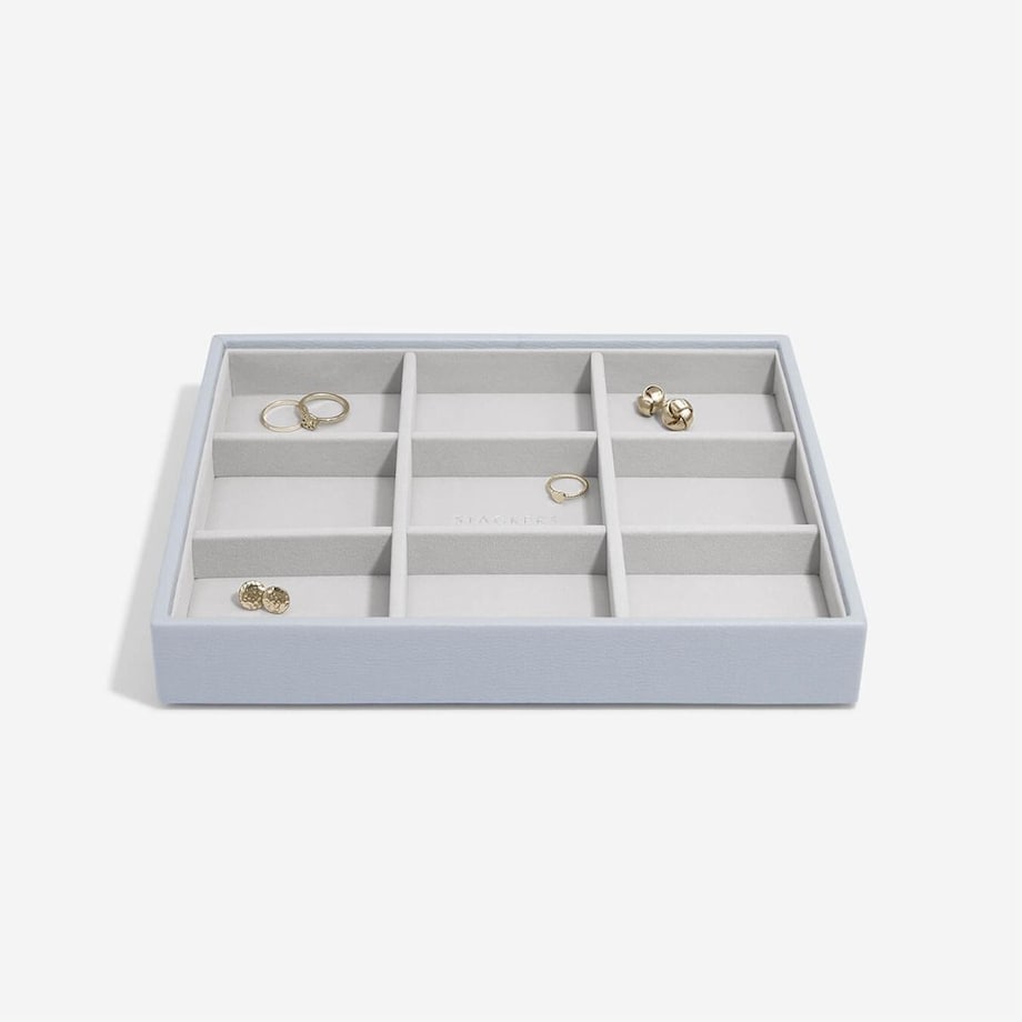 Szkatułka na biżuterię Stackers 9 komorowa classic lawendowa