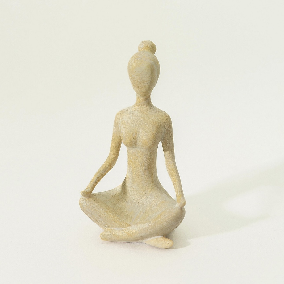 Figurka joginki Asana II 6x6x10 cm, 6x6x10 cm