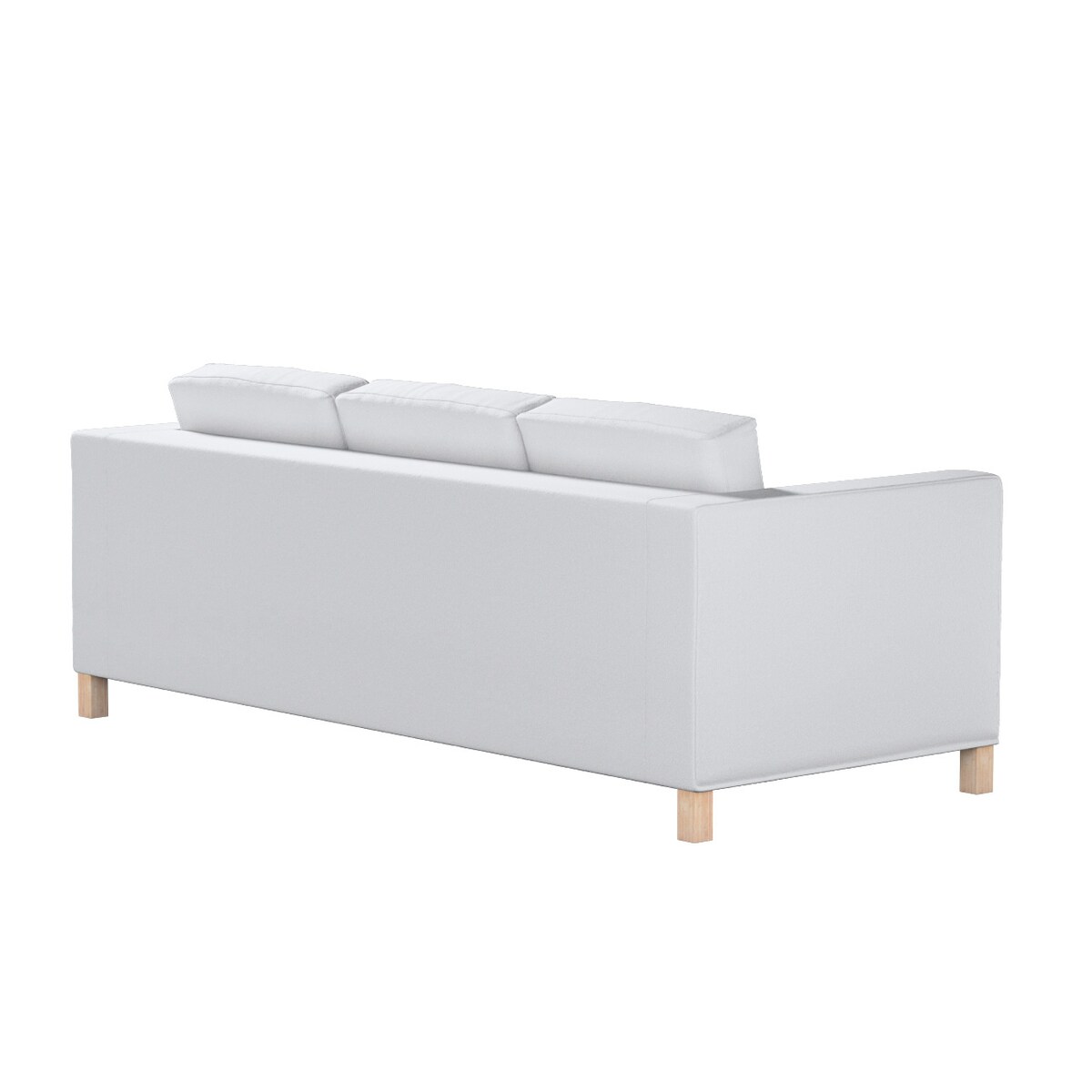 Pokrowiec na sofę Karlanda 3-osobową nierozkładaną, krótki, biała bukla, 208 x 87 x 66 cm, Boucle Teddy