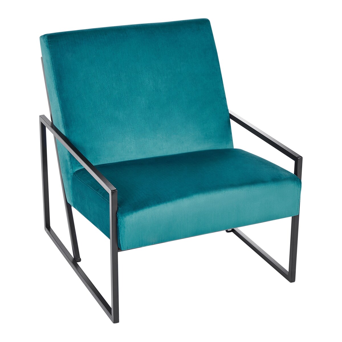 Fotel Welur Lazurowy DELARY