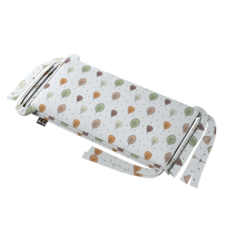 Ochraniacz do łóżeczka, ecru-brązowy, 180x30cm, Magic Collection