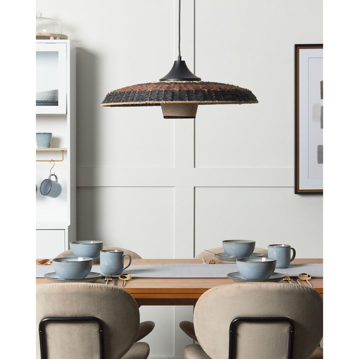 Pleciona lampa wisząca wielokolorowa CUANDO